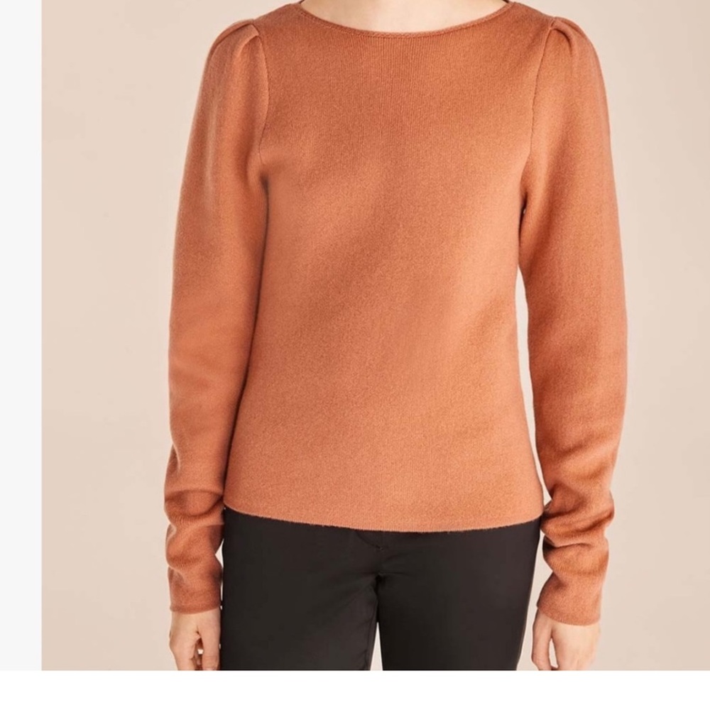 NWT REBECCA TAYLOR PUFF SLEEVE SWEATER